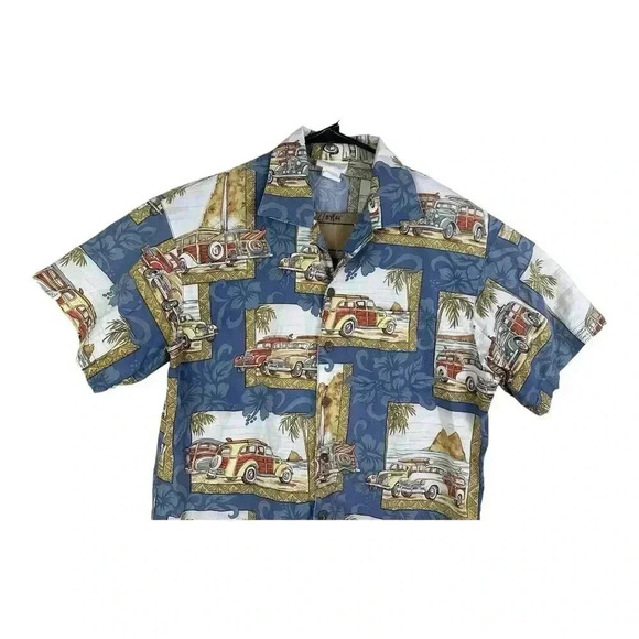 MATT RIDER HAWAIIAN SHIRT MEN'S S - LAGUNA BEACH, CALIFORNIA - MADE IN USA Cars - Picture 2 of 13